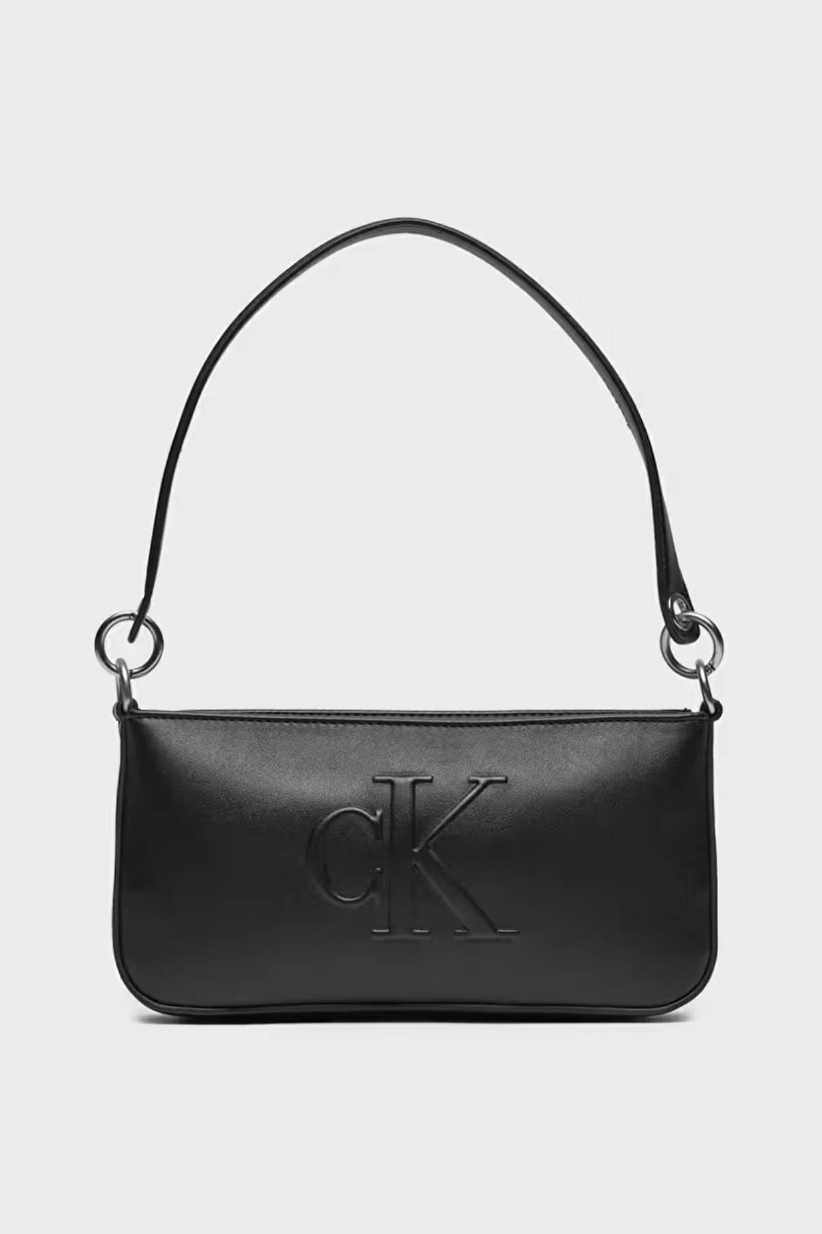 SCULPTED SHOULDER POUCH25 DEBOSS-BLACK SCULPTED SHOULDER POUCH25 DEBOSS-BLACK