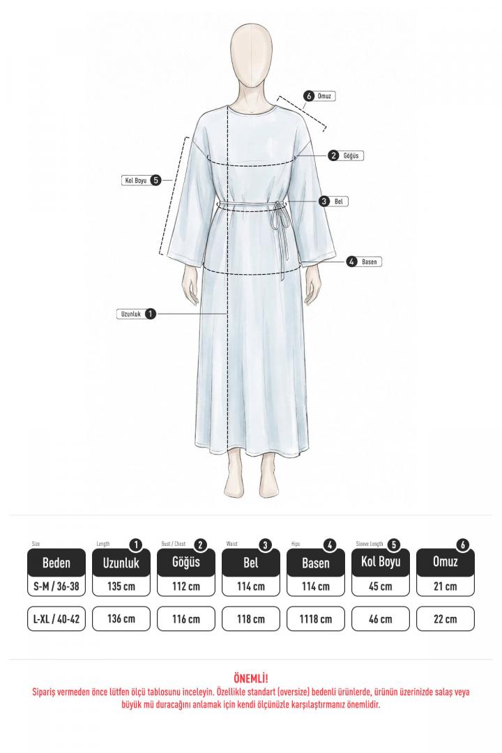 Sultan Basic Elbise 0001 - TEREYAĞ SARISI |  