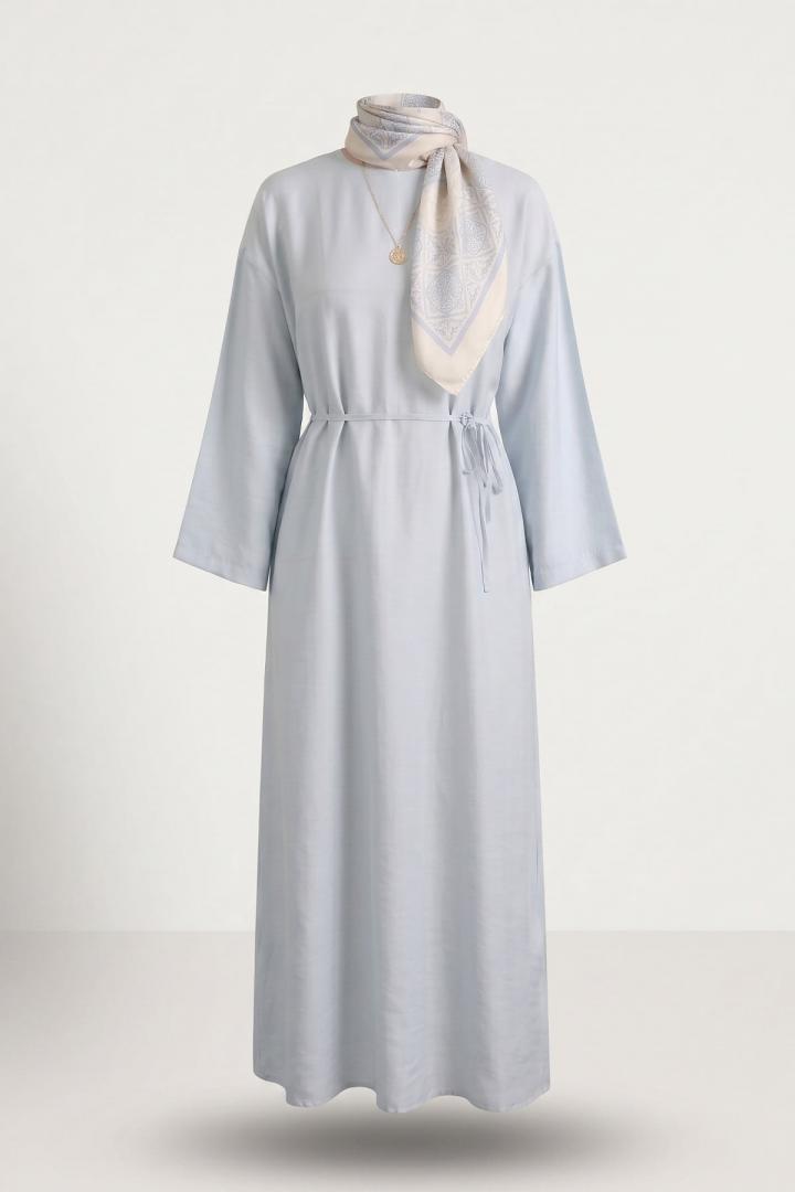 Sultan Basic Elbise 0001 - BEBE MAVİSİ |  