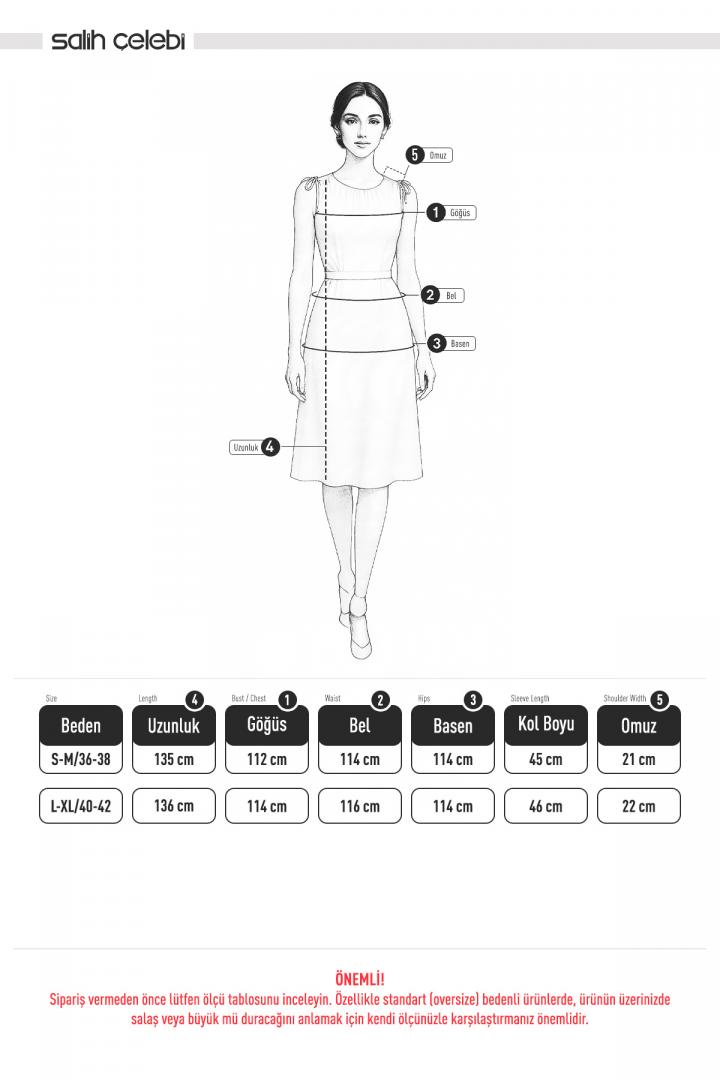 Sultan Basic Elbise 0001 - İNDİGO |  