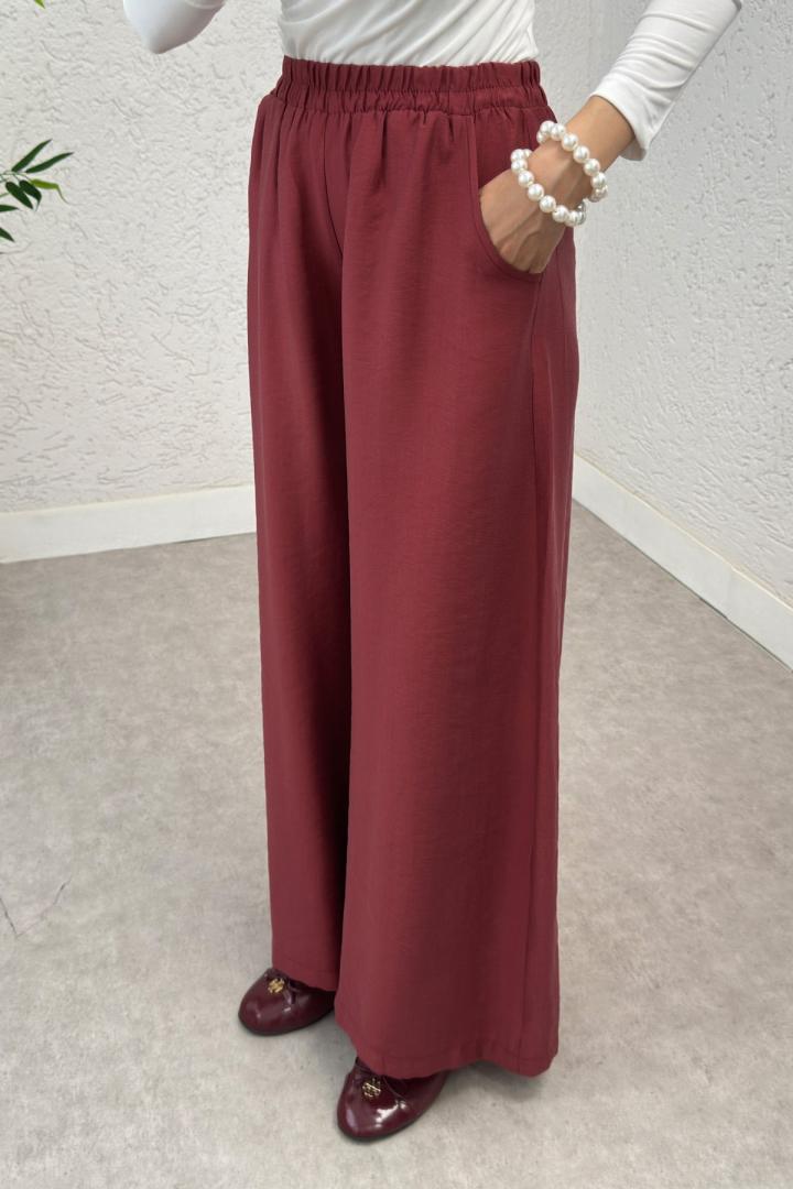 Boru Paça Pantolon 0012 - BORDO |  