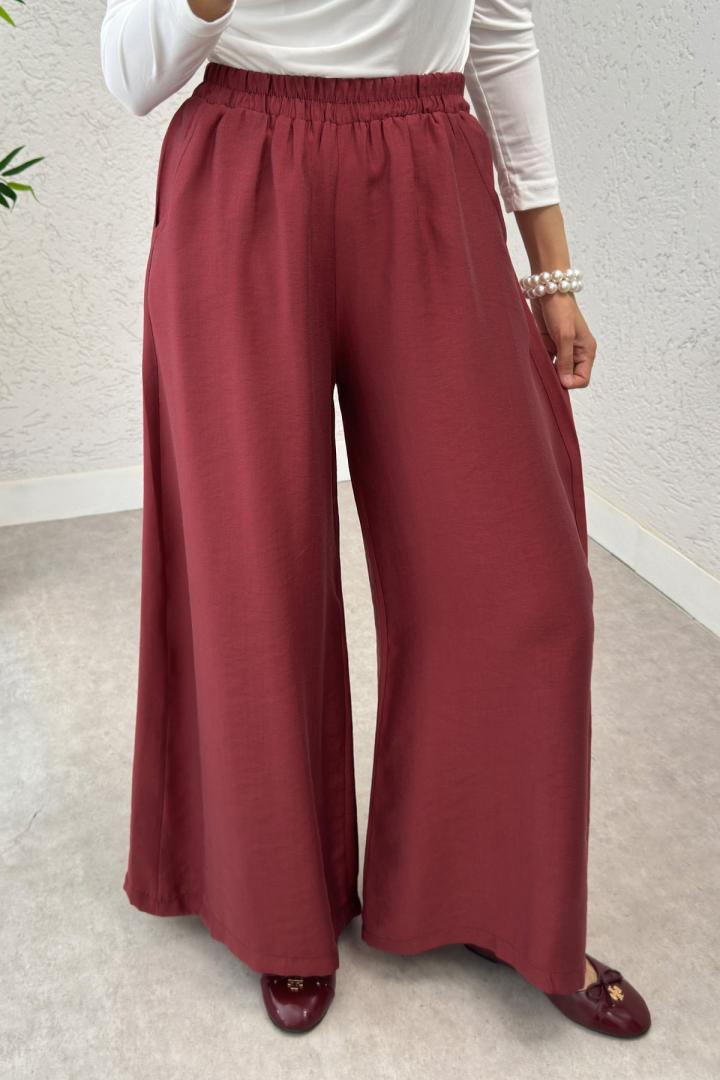 Boru Paça Pantolon 0012 - BORDO |  