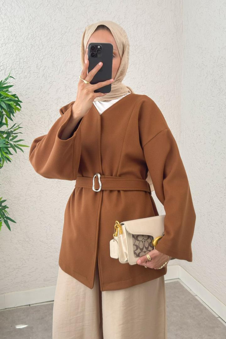 Premium Kaşe Kaban 0019 - TABA |  