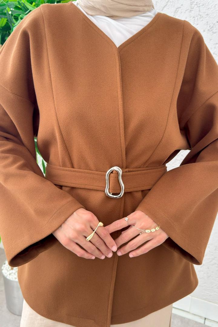 Premium Kaşe Kaban 0019 - TABA |  
