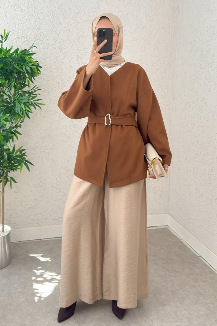 Premium Kaşe Kaban 0019 - TABA |  