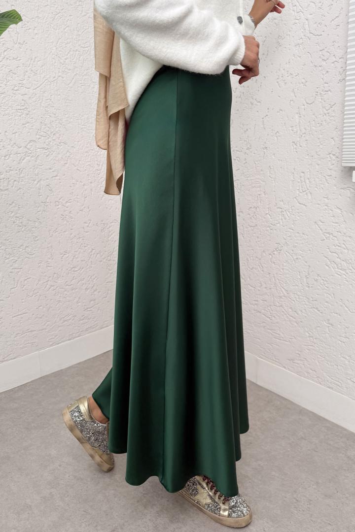 A Kesim Saten Etek 0031 - ZÜMRÜT YEŞİLİ |  