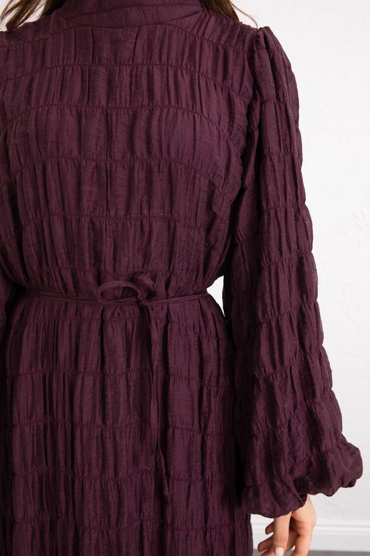 Gipeli Modal Elbise 0080 - BORDO |  