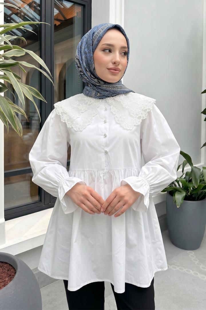 Prenses Tunik 2345 - BEYAZ |  