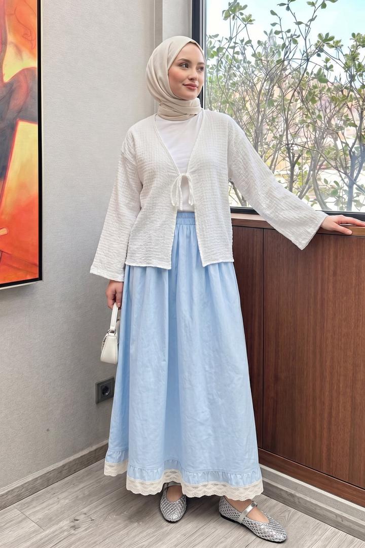 Bürümcük Kimono 2360 - BEYAZ |  