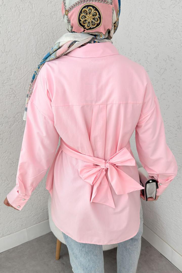 Çapraz Geçişli Tunik 2379 - PEMBE |  