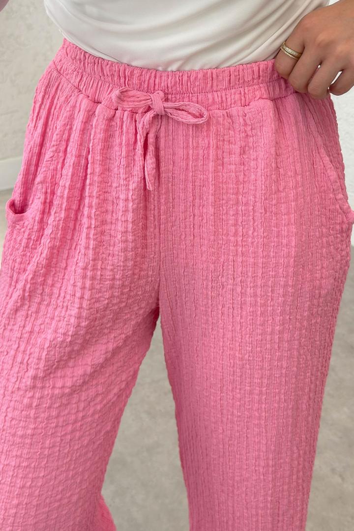 Bürümcük Cepli Pantolon 2392 - PEMBE |  