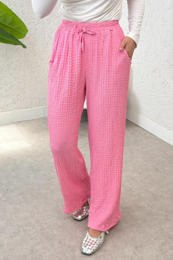 Bürümcük Cepli Pantolon 2392 - PEMBE |  