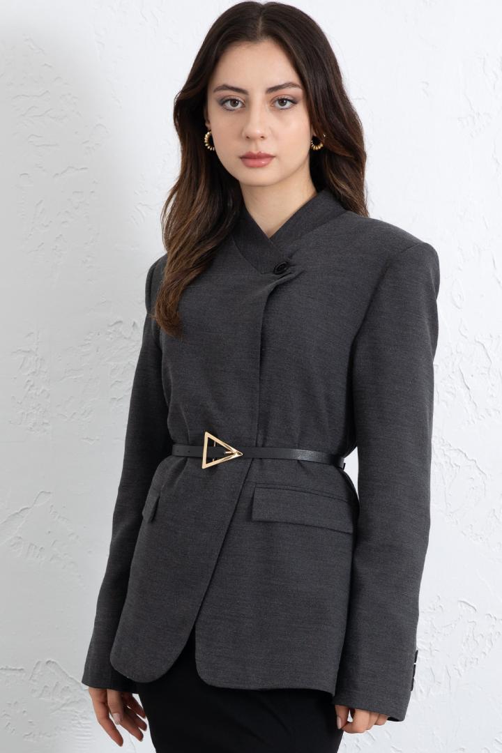 Yüksek Yaka Blazer Ceket 269013 - ANTRASİT |  