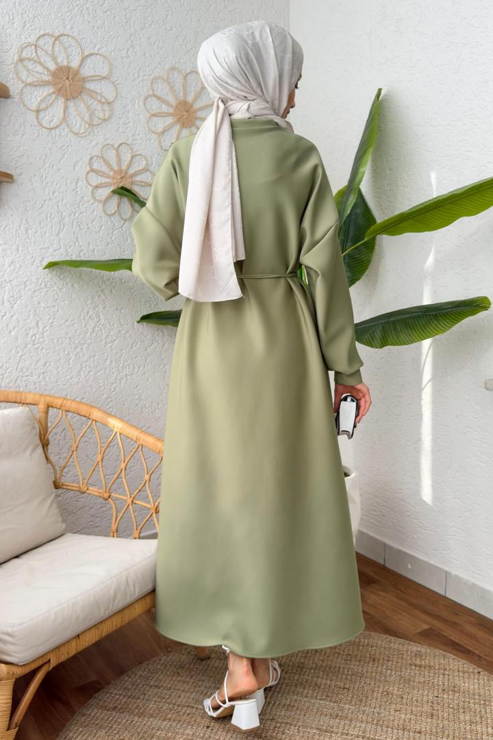 Elegance Scuba Elbise 2211 - AÇIK HAKİ |  