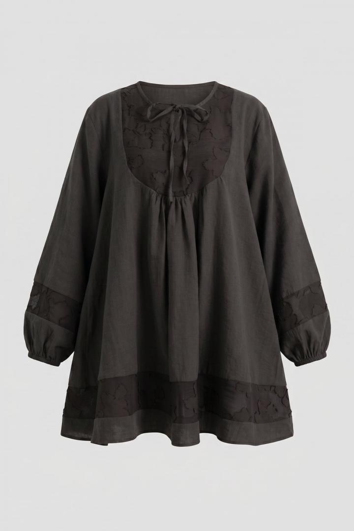 Jakar Detaylı Tunik Y0124 - ACI KAHVE |  