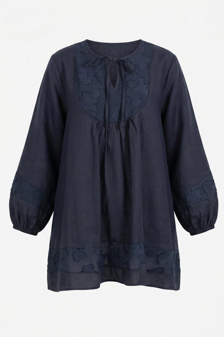 Jakar Detaylı Tunik Y0124 - LACİVERT |  