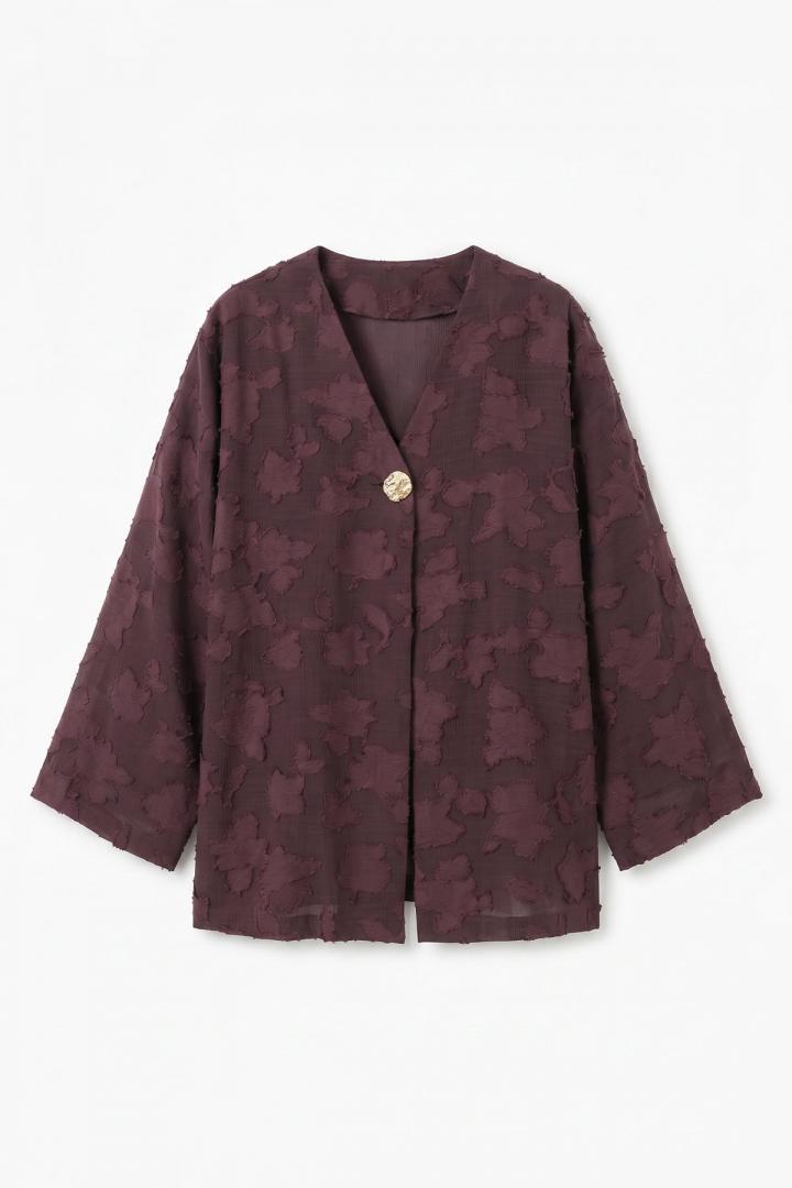 Jakar Detaylı Kimono Y0111 - MÜRDÜM |  