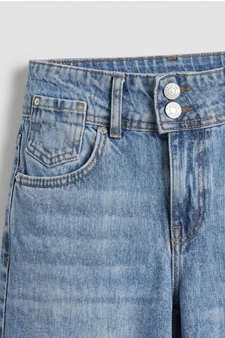 Geniş Paça Denim Pantolon 72318 - MAVİ |  