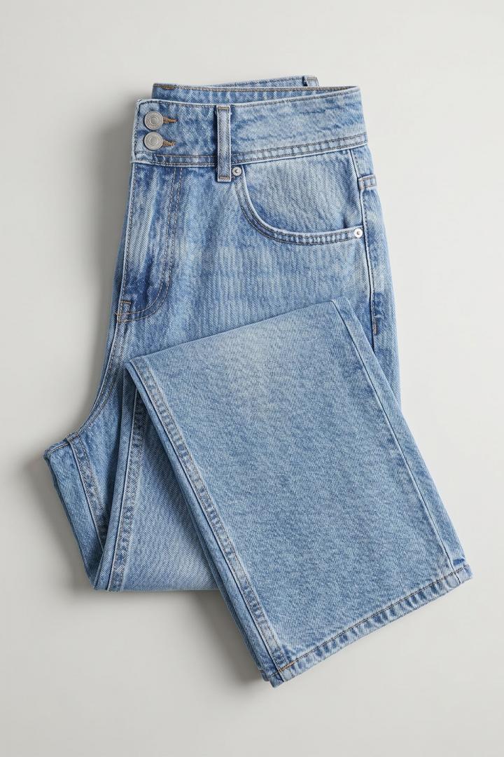 Geniş Paça Denim Pantolon 72318 - MAVİ |  