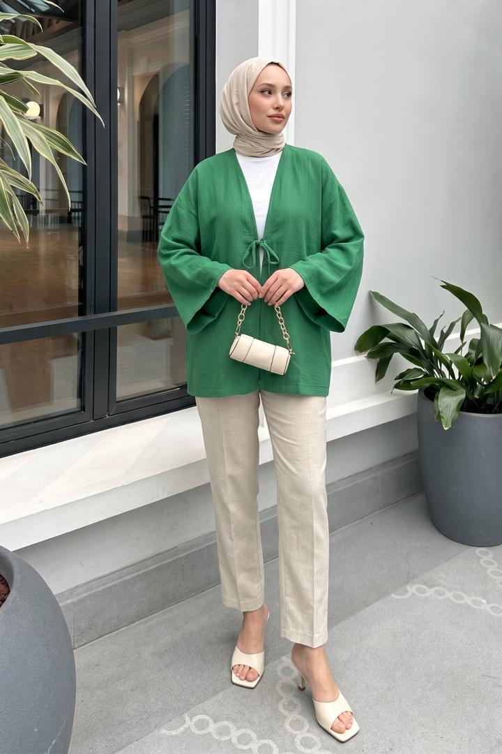 Lina Kimono 43434 - YEŞİL |  