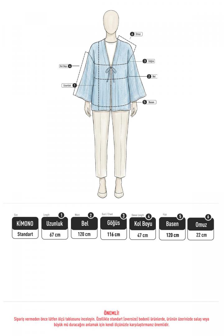 Lina Kimono 43434 - YEŞİL |  