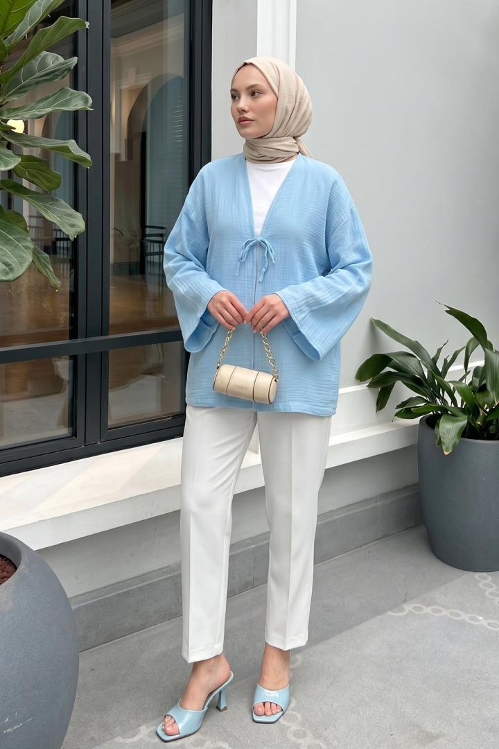 Lina Kimono 43434 - BEBE MAVİSİ |  