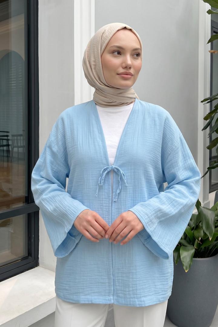 Lina Kimono 43434 - BEBE MAVİSİ |  
