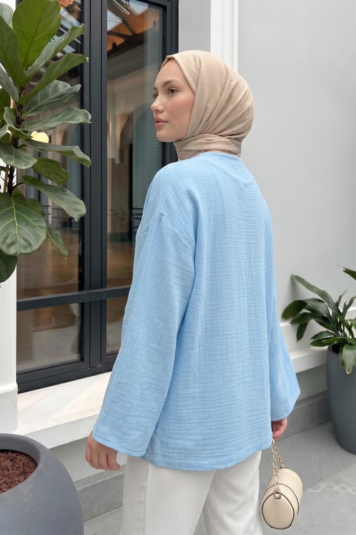 Lina Kimono 43434 - BEBE MAVİSİ |  