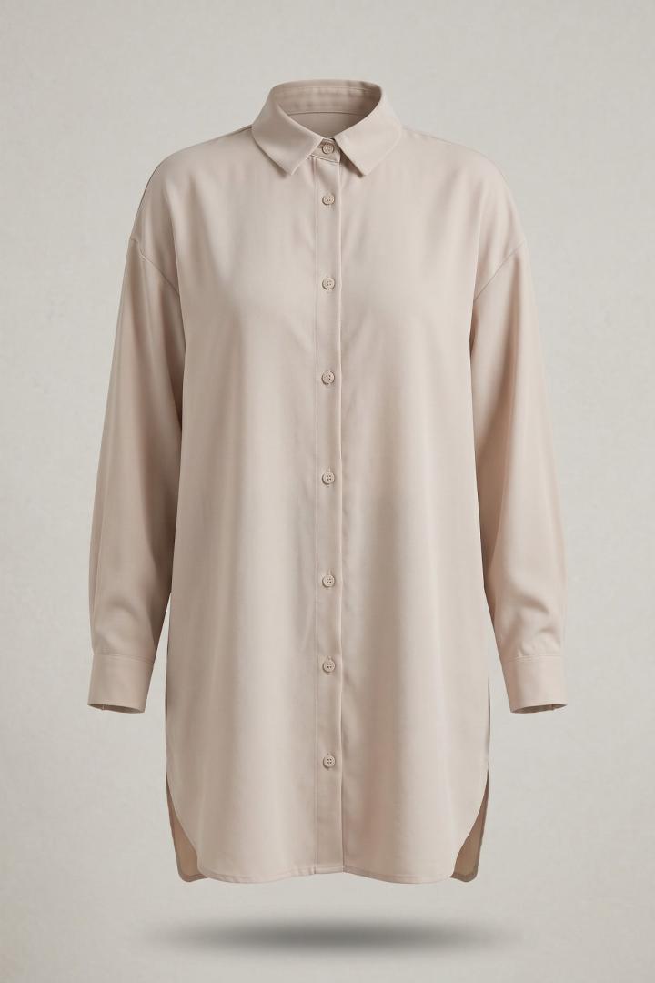 Basic Klasik Gömlek 4062 - BEJ |  