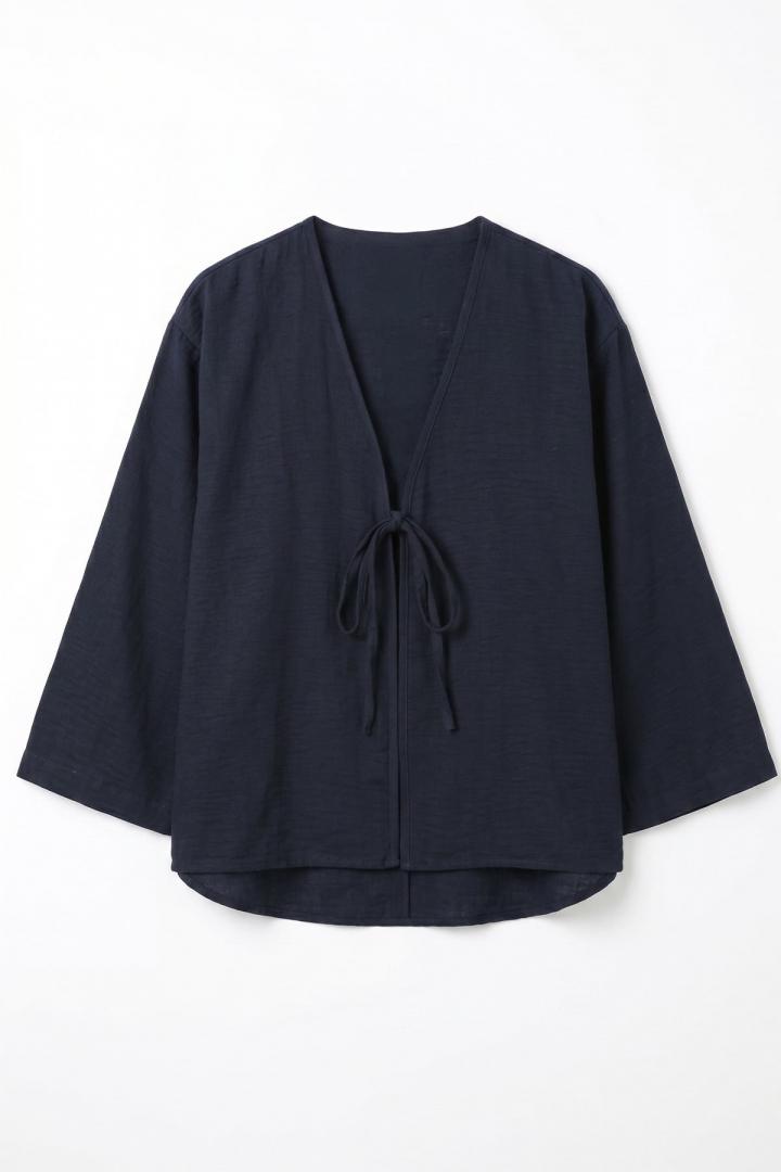 Tek bağcıklı Kimono 2346 - LACİVERT |  