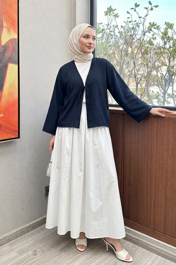 Tek bağcıklı Kimono 2346 - LACİVERT |  