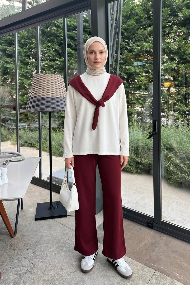 Drape Duo Takım 263006 - BORDO |  