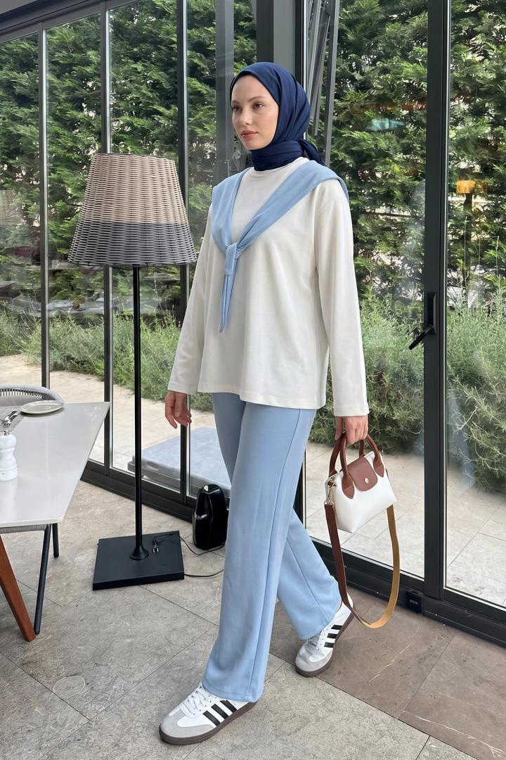 Drape Duo Takım 263006 - BEBE MAVİSİ |  