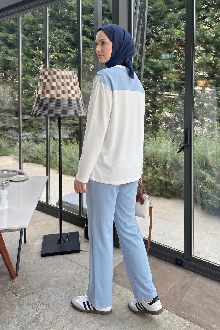 Drape Duo Takım 263006 - BEBE MAVİSİ |  