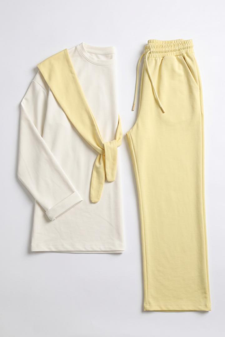 Drape Duo Takım 263006 - TEREYAĞ SARISI |  