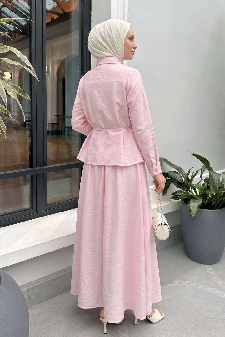 Taş Detaylı Takım 494004 - AÇIK PEMBE |  
