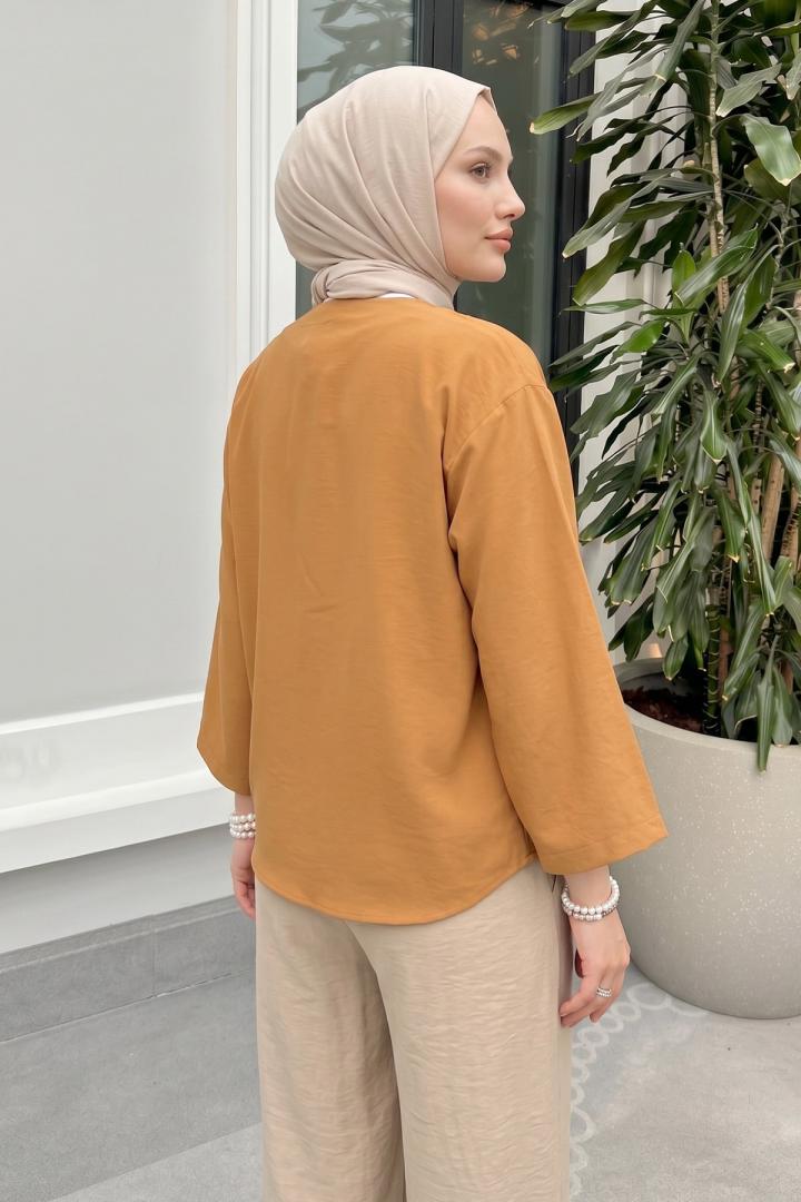 İp Bağcıklı Kimono 2362 - AÇIK TABA |  