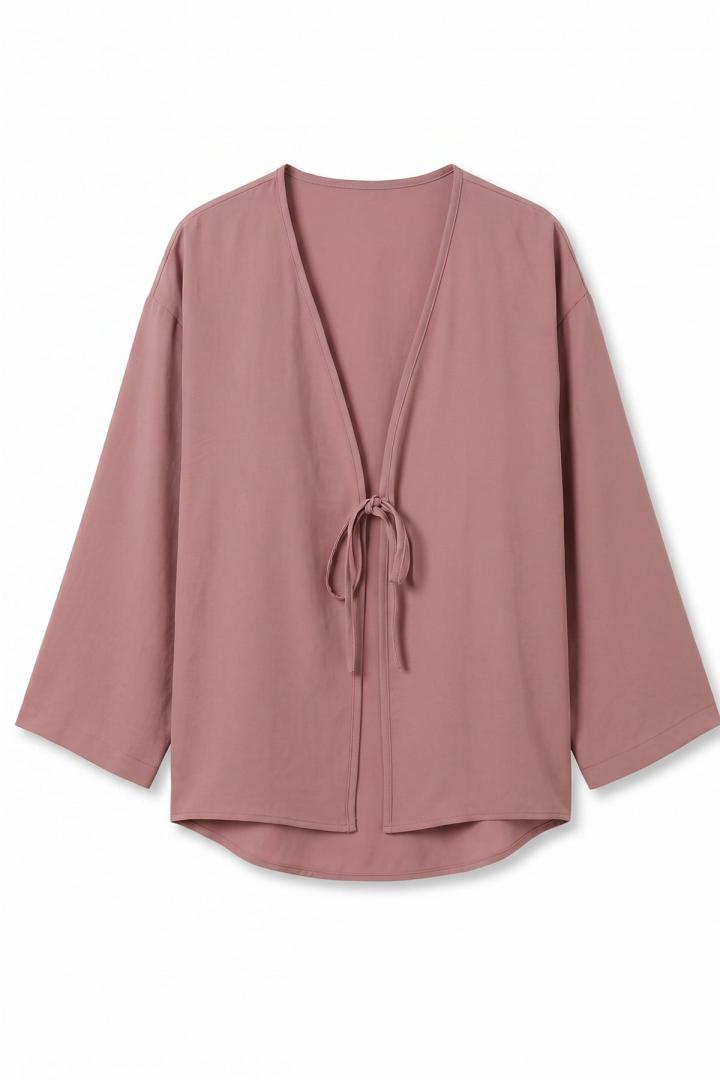 İp Bağcıklı Kimono 2362 - PUDRA RENGİ |  