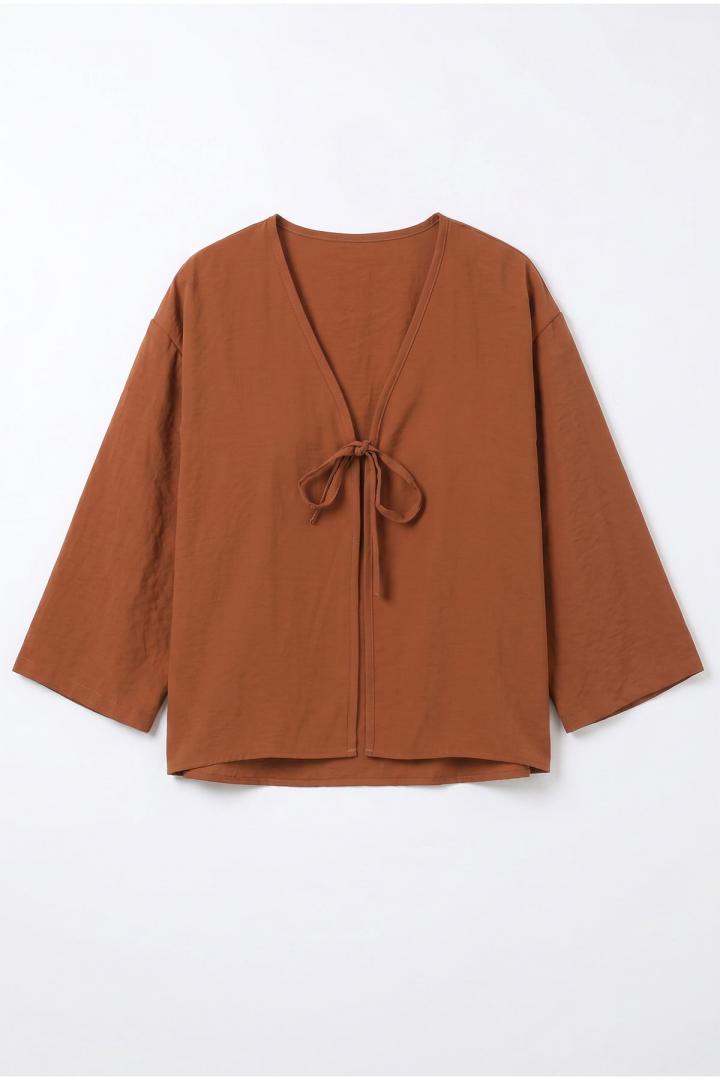 İp Bağcıklı Kimono 2362 - TABA |  