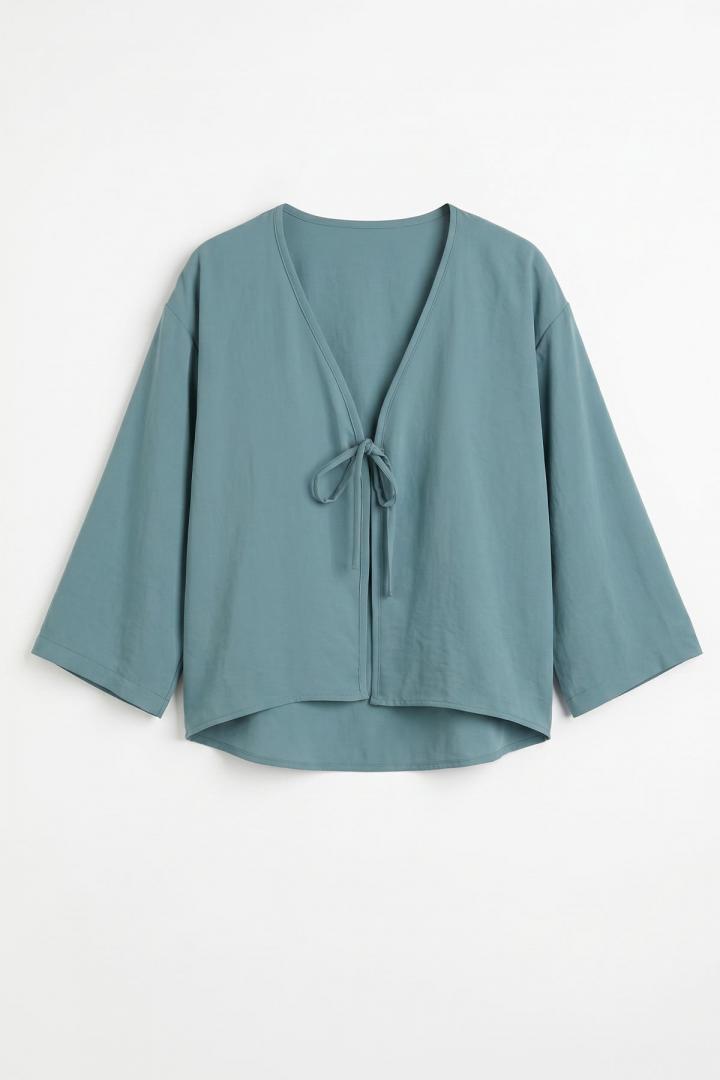 İp Bağcıklı Kimono 2362 - MİNT YEŞİLİ |  