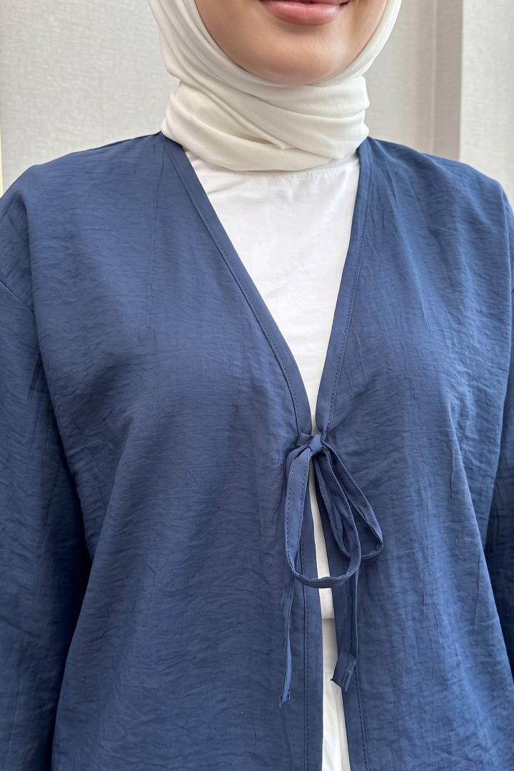 Lora Kimono 2351 - LACİVERT | Salih Çelebi 