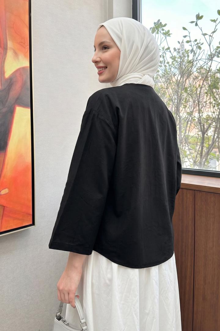 Lora Kimono 2351 - SİYAH |  