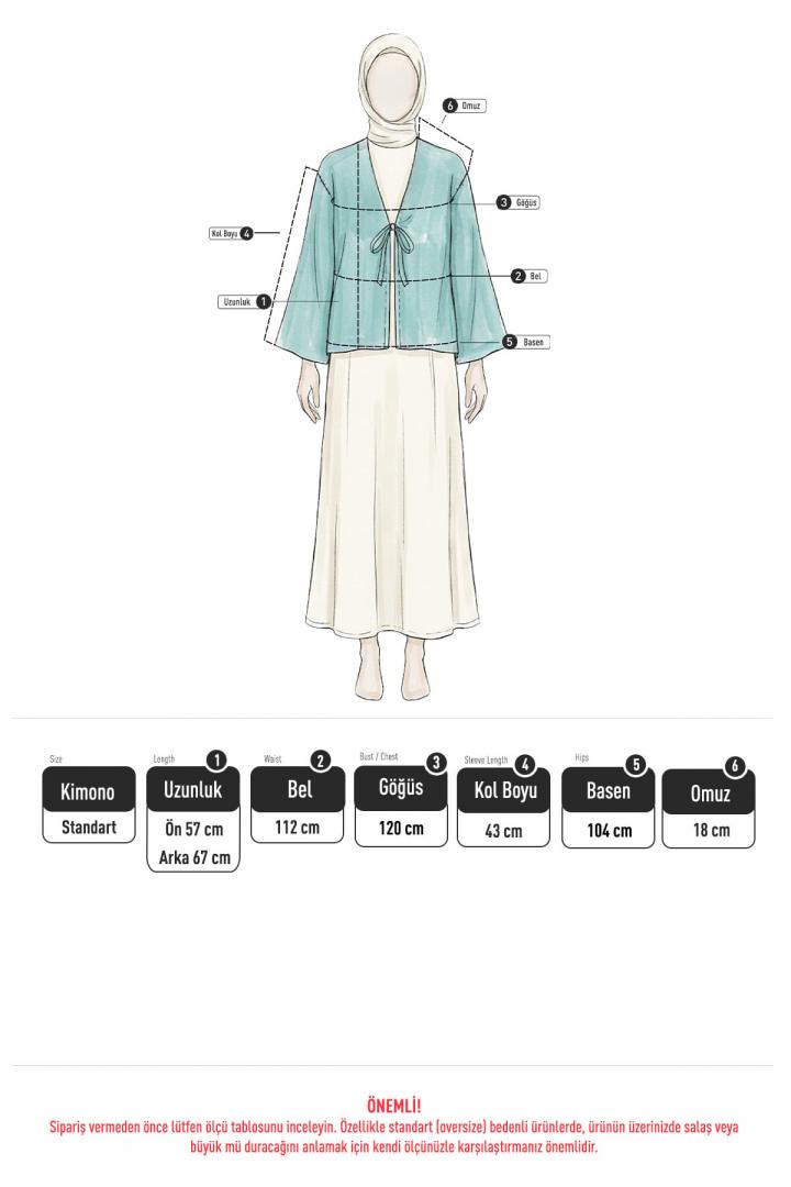 Lora Kimono 2351 - SİYAH |  