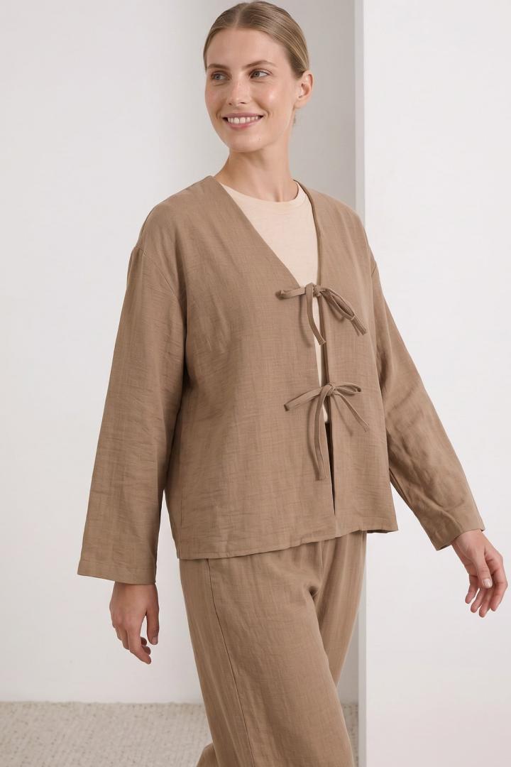 Bağcıklı Kimono Takım 26610 - BİSKÜVİ |  