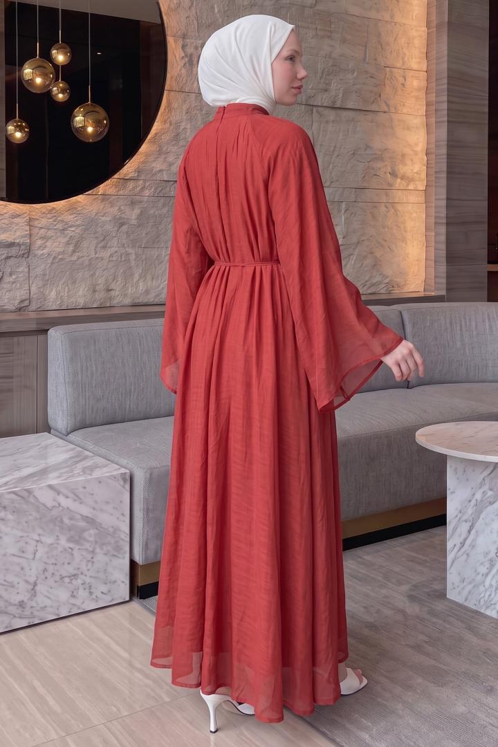 Reglan Kol Elbise Y0159 - KIRMIZI  | Salih Çelebi 