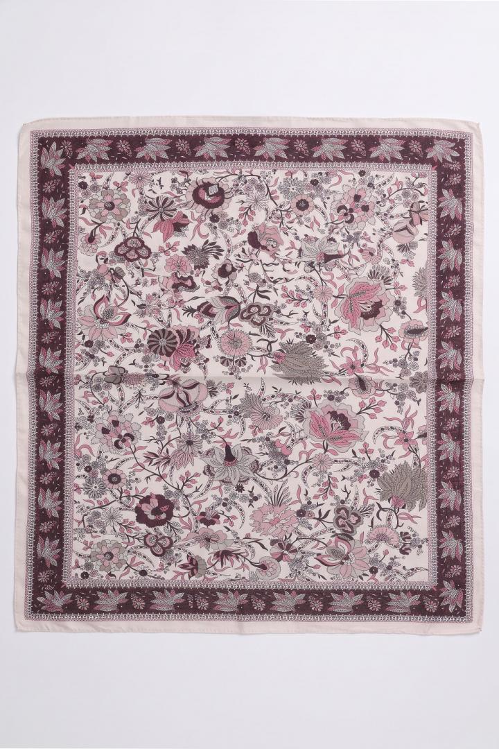  Nostaljik Bahçe Aqua Soft Eşarp 8046 - MÜRDÜM PEMBE |  
