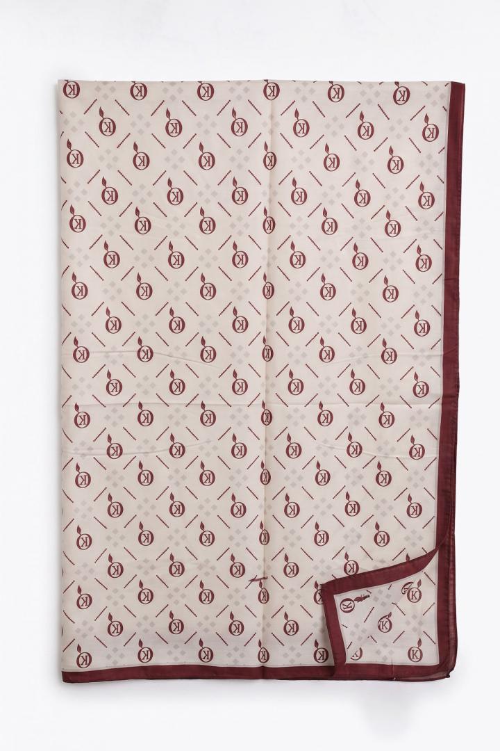 Dama K Desenli Aqua Soft Şal 4076 - BORDO |  