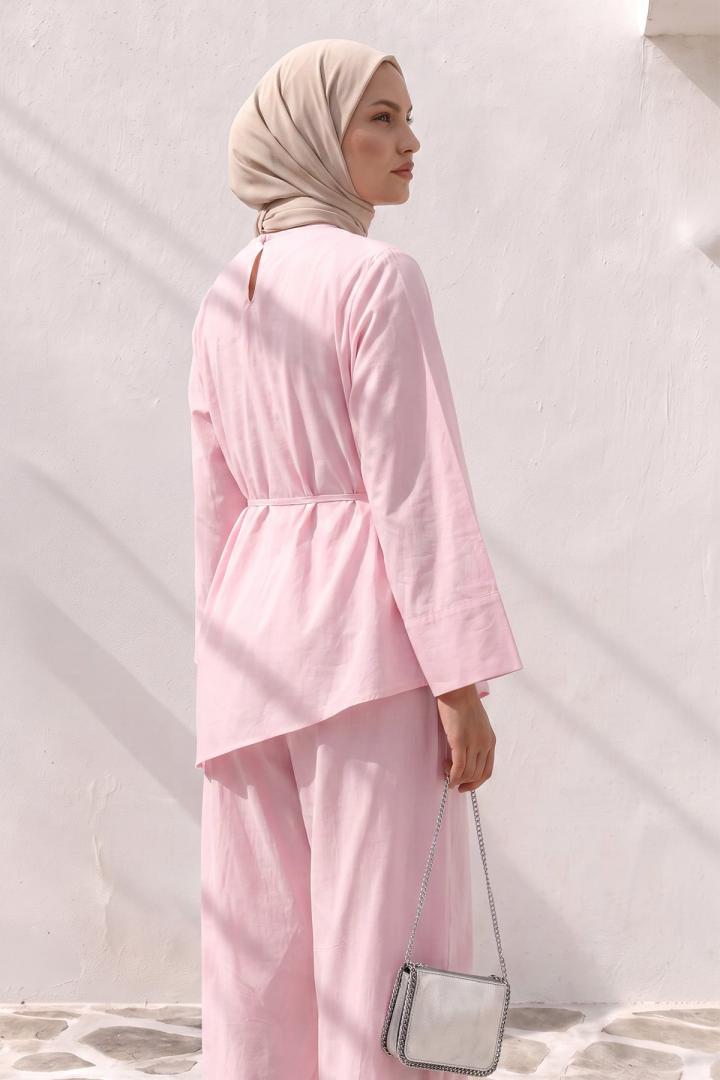 Asimetrik Vual Takım Y0161 - PEMBE  |  