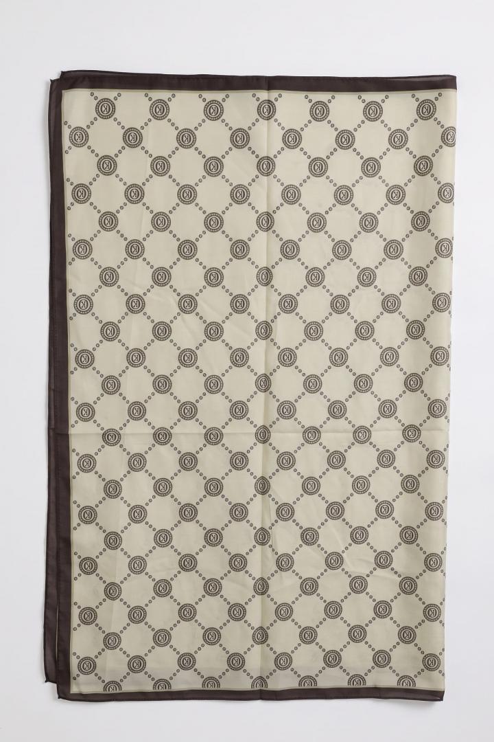 Elmas K Desenli Aqua Soft Şal 4077 - HAKİ |  