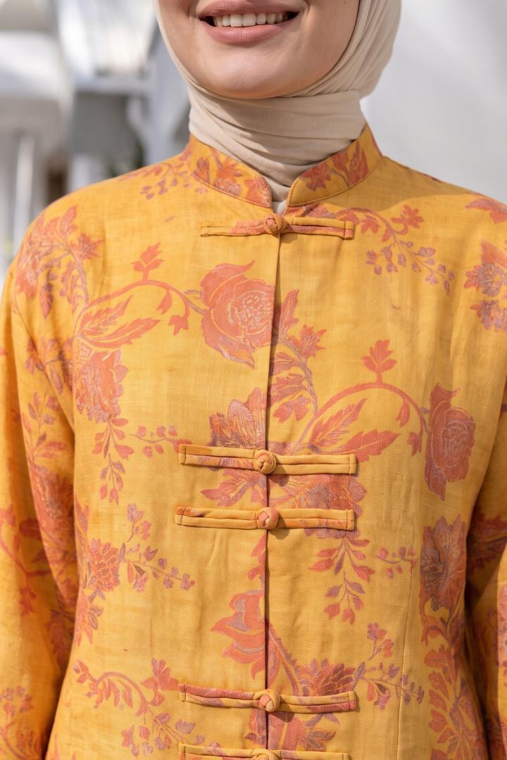 Desenli Kimono Takım 262315 - TURUNCU  | Salih Çelebi 